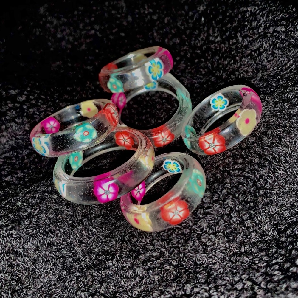 handmade flower rings